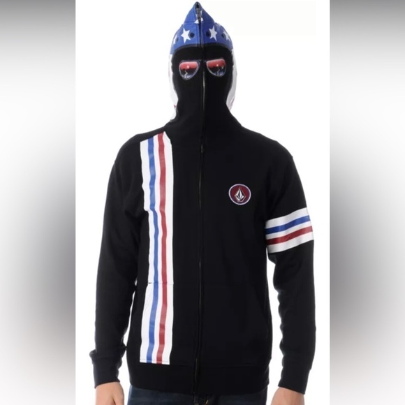 Volcom full face zip up hoodie boys size small - Picture 1 of 7